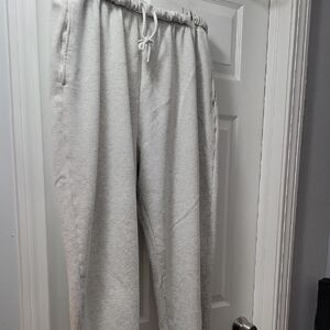 Old Navy Gray Track Pants with Elastic Waistband